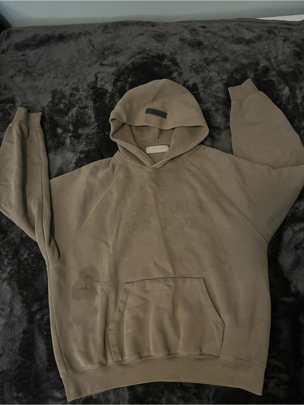 Essentials Hoodie in Brown Size small